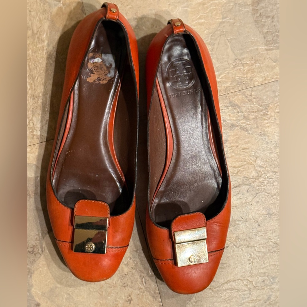 Tory Burch Priscilla 15mm Ballet-Equestrian Calf